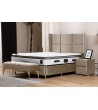 Lit coffre Rio Beige  - Velours