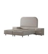 Lit Coffre Jade Blanc Cassé - Chenille